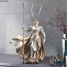 Sun Wukong NEW Monkey King Statue Fight to Beat Buddha Golden Hoop Home Ornament picture