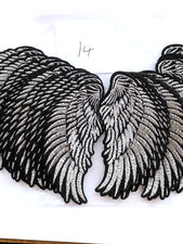 14x Angel Wing Iron / Sew on Patch Applique Job Lot / Bulk Buy picture