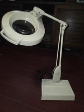 Dazor M-1470  R Floating Magnifying Articulating Desk Lamp Tele Light MCM VTG 🔥 picture