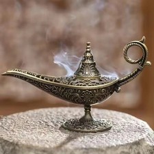 Antique Style Metal Incense Burner Cone Holder Home Decor Gift picture