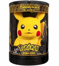 Puppetronics Pokémon Pikachu Plush Stuffed Animal Yellow Red Black picture