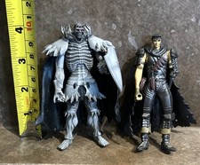 2x Berserk Guts Black Swordsman Skull Knight Limited Edition Figures Art of War picture