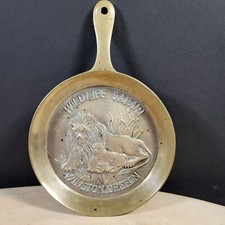 Wildlife Safari Vintage Souvenir Metal Pan Wall Hanging Lion 7