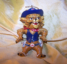 NICE University of Arizona resin wildcat mascot Christmas ornament, 3 3/4