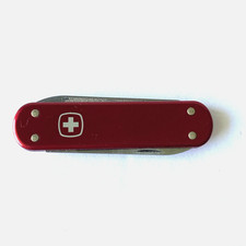 Vtg Wenger Crusader Money Clip Red Alox Swiss Army Knife Vintage Switzerland picture