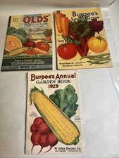 3 Original Antique Burpee's & Old's Seed Catalog 1929, 1932, 1945  #H picture