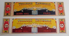 10 Very Nice Vintage French Candle Labels. 2 different circa 1920'-1930's picture
