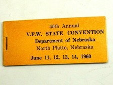 40th Annual V.F.W. State Convention North Platte, Nebraska Ticket Packet picture