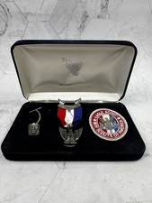 BSA Eagle Scout Medal Presentation Kit Box Patch Tie Tack CFJ - Missing Knot  picture