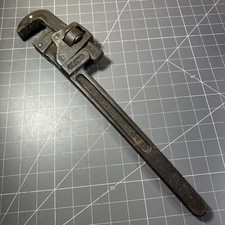 Antique TRIMO 18 Pipe Wrench Trimont Roxbury Mass Pat 1889-90 Vintage picture
