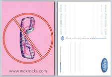 Max Racks Advertising Postcard No Phones Graphic Pink Y2K Era Ephemera picture