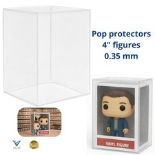 Bulk Lot 5–100 Clear 4” Figure Protector Cases Compatible With Funko Pop picture
