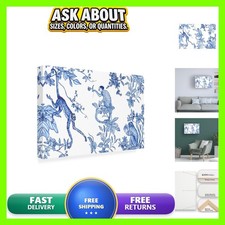 Trademark Fine Art - 'blue Monkey Land Toile I' Canvas - 22x32 WAG37546-C2232GG picture