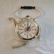 Vintage Grants Spartus Tea Kettle Electric Wall Clock WTG 09-10603 NOS Box picture