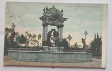 Somerville New Jersey Dukes Park Fountain C1900s Postcard  picture