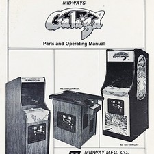 Midway Galaga Arcade Video Game Manual Schematics Parts ORIGINAL picture