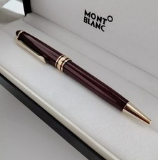 Montblanc Meisterstück 164 Burgundy Ballpoint Pen Gold Trim Luxury New in Box picture