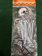 Vintage Pumpkin Time Two Jointed 22” Skeleton Halloween Decorations picture