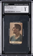 C. 1934 UNC ITALIAN CARD GIUSEPPE MEAZZA CGC 1 picture