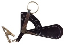 Hand Held Black Postal Scale for Letter with Black Pouch Weighs Grams and Oz picture