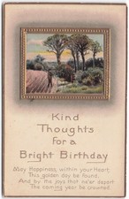 VTG 1910 Embossed Birthday Postcard - Escondido CA Postmark Davidson Bros. picture