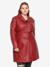 Buffy The Vampire Slayer - Faux Red Leather Jacket - Bioworld - SMALL - NWT picture