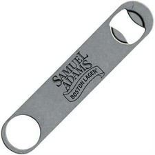 Samuel Adams For The Love of Beer Paddle Bottle Opener Bar Key Pewter picture