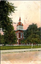 Clark Co Court House Jeffersonville Ind Sep 16 1909 Divided Back Postcard picture