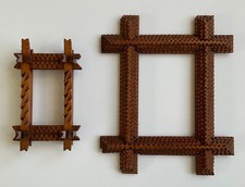 Two Small Vintage Tramp Art Picture Frames picture