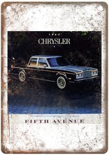 1987 Chrysler 5th Avenue Vintage Auto Ad Retro Look Metal Sign AM4694 picture