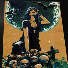 Death of the Endless Art Print Signed 8.5x11 | Art by Keyeske picture