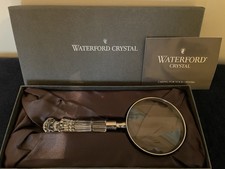 Vintage Waterford Crystal Magnifying Glass Crystal Handle New In Box NIB picture