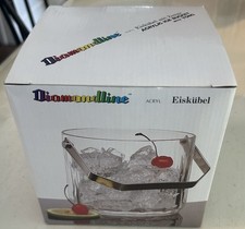VTG Acrylic Ice Bucket With Tong Made In Germany New Open Box picture
