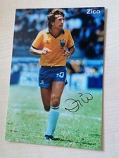 ZICO - BRAZIL - ORIG. AUTOGRAPH on 13 X 18 cm Photo- Signed picture