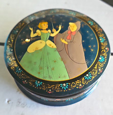 Disney Cinderella Lacquered Lidded Round Trinket Box Made in Russia LE 18/250 picture