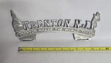 Vintage style Cast Aluminum  Trenton NJ Topper  Car Club picture
