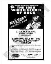 1980 World Series Rock Seger Concert Cleveland Lakefront Stadium 8x10 Photo picture