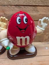 1991 M&M's Red Waving Candy Dispenser Lot of 2 Green M&M in Hand 9