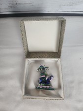 Vtg Chinese Cloisonne Enamel Statue Figure of an Elephant picture