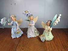 Demdaco Wild Flower Angels Figurines Lot May Lilies Of The Valley  Forget Me  picture