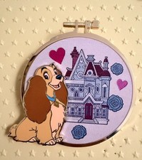 Lady LE 500 PALM Disney Classics Cross Stitch Pin picture