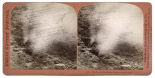c.1860's STEREOVIEW SV - HOUSEWORTH - THE DEVIL'S TEA KETTLE SONOMA COUNTY picture