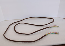 ANTIQUE TELEPHONE 4CONDUCTOR ORIGINAL CLOTH CORDAGE COVERED SUBSET RING BOX CORD picture