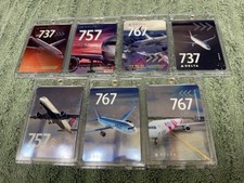 Delta Airline Pilot Trading Cards Set Of 7 Boeing  #56, 58, 60, 64, 65, 67, 74 picture