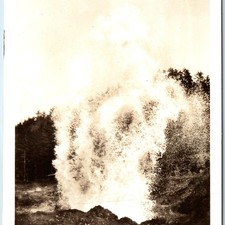 c1930s Depoe Bay OR Spouting Horn Oregon Coast Highway RPPC Postcard Wave Ocean picture