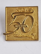 Vintage NTCA The Rural Broadband Association 50 Yr Anniversary Pin Back picture