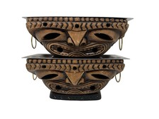 VTG Mid Century Tiki Bar 60’s Hawaiian Woodpecker Products Warming Chafing Dish picture