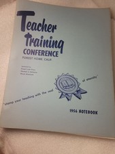 RARE FIND 1956 Forest Home Teacher Training Conference picture