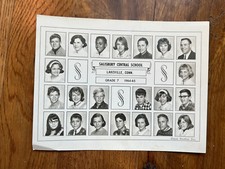 🎂⭐️Salisbury Central School Class Photo 1964-65 Lakeville, Ct picture