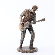 Veronese Jazz Band Casual Guitar Player Statue,Sculptures & Figurines, Bronze picture